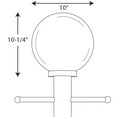 thumbnail image 2 of Progress Lighting - One Light Post Lantern - Outdoor - Acrylic Globe - Outdoor, 2 of 2