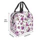 thumbnail image 3 of Disketp Violets Flowers Bolsa Térmica para Almuerzo para Hombre y Mujer, Ideal para Trabajo, Senderismo y Picnic, 3 of 8