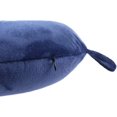 thumbnail image 4 of Almohada de viaje de Life Hall, almohada de apoyo para el cuello de espuma de memoria, para acampar, almohada de descanso para dormir (azul marino) Feliz Sencillez, 4 of 4
