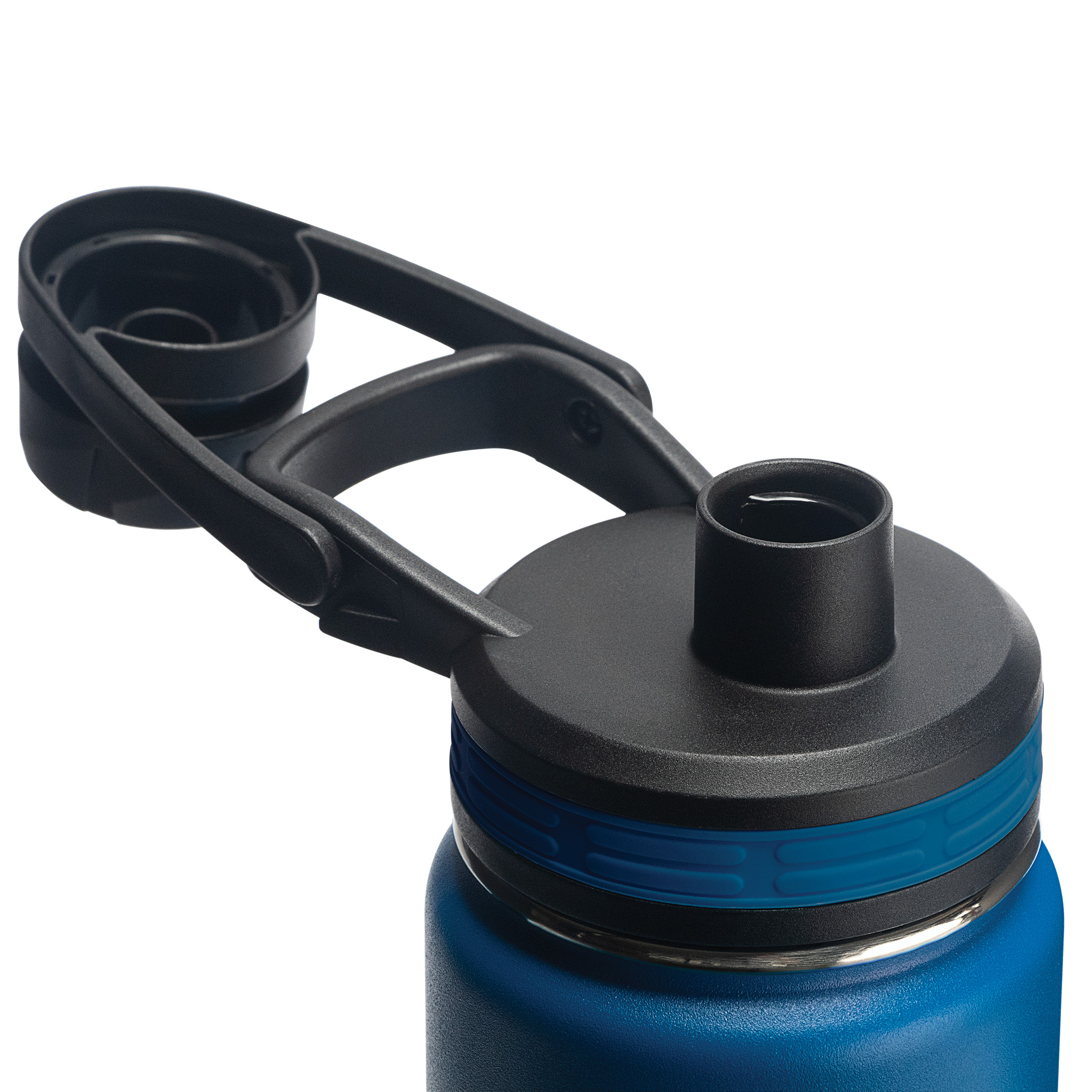 ThermoFlask Combo Chug and Straw Lid, 24Oz Cobalt