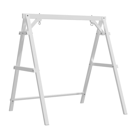 Zimtown Porch Swing Frame Swing Stand A-Frame 600lbs Wooden White, 4FT