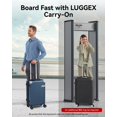 thumbnail image 2 of LUGGEX Luggage with Spinner Wheels, Polycarbonate Expandable Hard Shell Suitcase, Carry On 20 Inch, Charcoal Metallic, 2 of 9