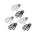 thumbnail image 3 of 3 pares de pinzas para el cabello con forma de mano de esqueleto de Halloween, pinzas delicadas para el cabello de estilo punk rock y terror para mujeres y niñas, 3 of 10
