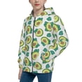 thumbnail image 2 of Kdxio Avocado Sleeping Pattern Kids Boys Girls Zip Up Hoodie 3D Printed Hooded Sweatshirt Hoody Coat with Pocket 7-12 Y-Medium, 2 of 6