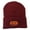Maroon, variant on Halloween Happy Jack o Lantern Embroidered Long Beanie - Black OSFM