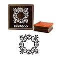 thumbnail image 1 of Printtoo Flower Wreath Square Wooden Rubber Stamp Card Making Craft Stamps-5 x 5 Inches, 1 of 2