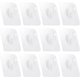 thumbnail image 1 of Paquete de 12 ganchos adhesivos, plástico transparente, resistente al agua, resistente, adhesivo para pared, techo, puerta, ventana, gancho para olla, hogar, cocina, baño, 1 of 5