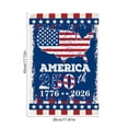 thumbnail image 6 of 250 Anniversary USA Flag, 3 Ply Durable Double Sided 250th USA Garden Flag- Fade Resistant Outdoor Decor for Garden & Porch, 12 x18 In Outdoor Banner Decorations, 6 of 6