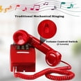 thumbnail image 3 of Classic Wall Phones for Landline with Mechanical Ringing, Single Line 2554 Wall Telephone with Voicemail Indicator, 3 of 5