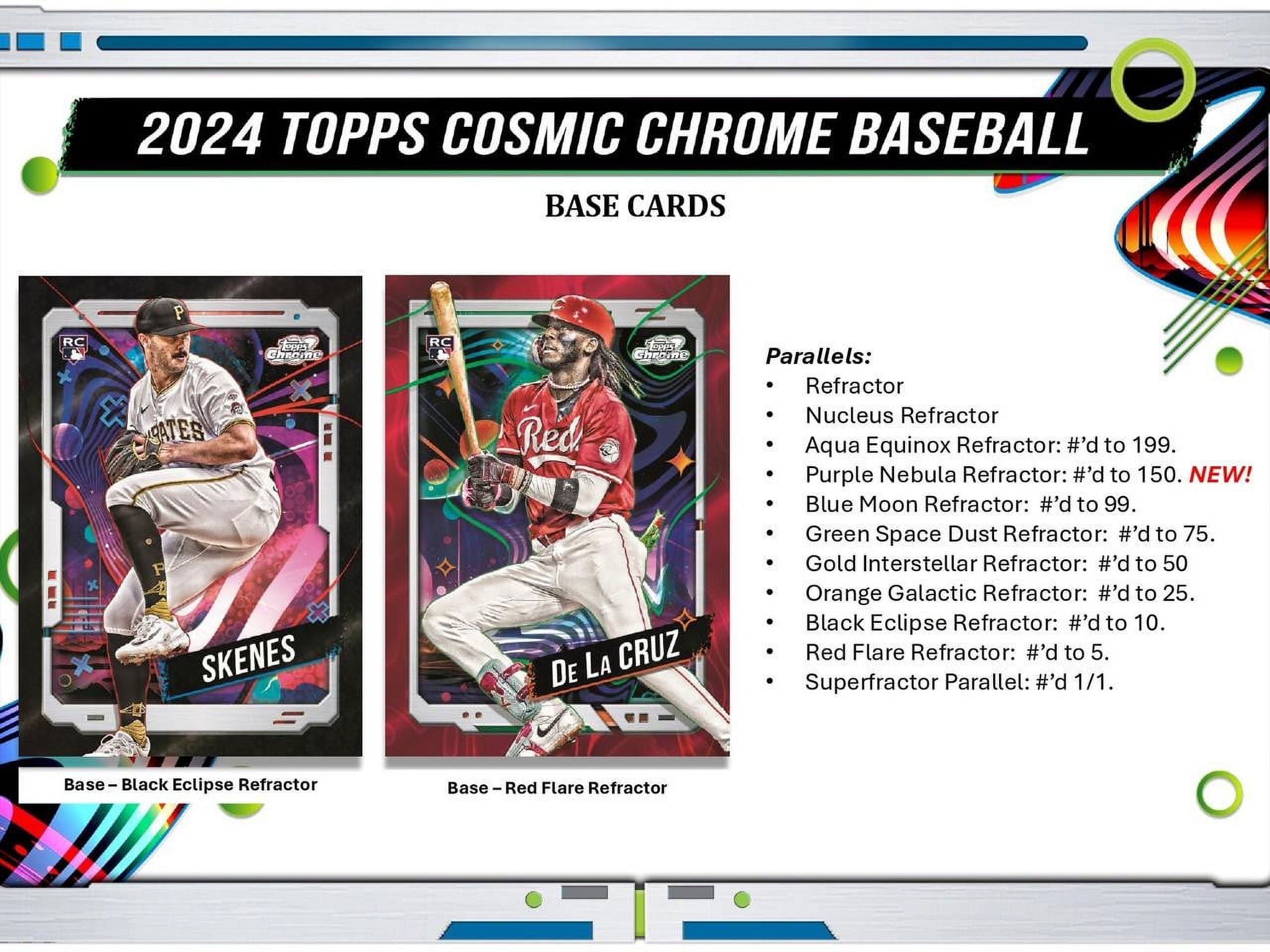 0 Cosmic Topps Baseball Chrome Box Hobby - | Chrome® Card # – eBay 