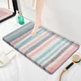 thumbnail image 5 of Dvumao Bathroom Rugs, Concise Colorful Striped Faux Pashm Floor Mat Bathroom Sink Area Skidproof Mat Living Room Entryway Doormat, Mom Gifts, 5 of 6
