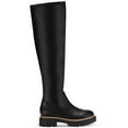 thumbnail image 2 of Sun + Stone Womens Jacksonn Faux Leather Lug Sole Over-The-Knee Boots, 2 of 3