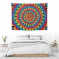 thumbnail image 3 of GOSMITH Psychedelic Colours Vibrant Rainbow Retro Design Tapestry Wall Hanging for Room Bedroom Aesthetic, 40x30 Inch, 3 of 7
