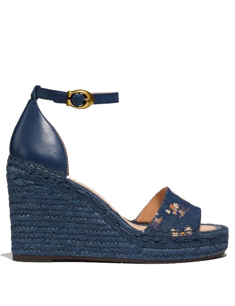 coach denim wedges