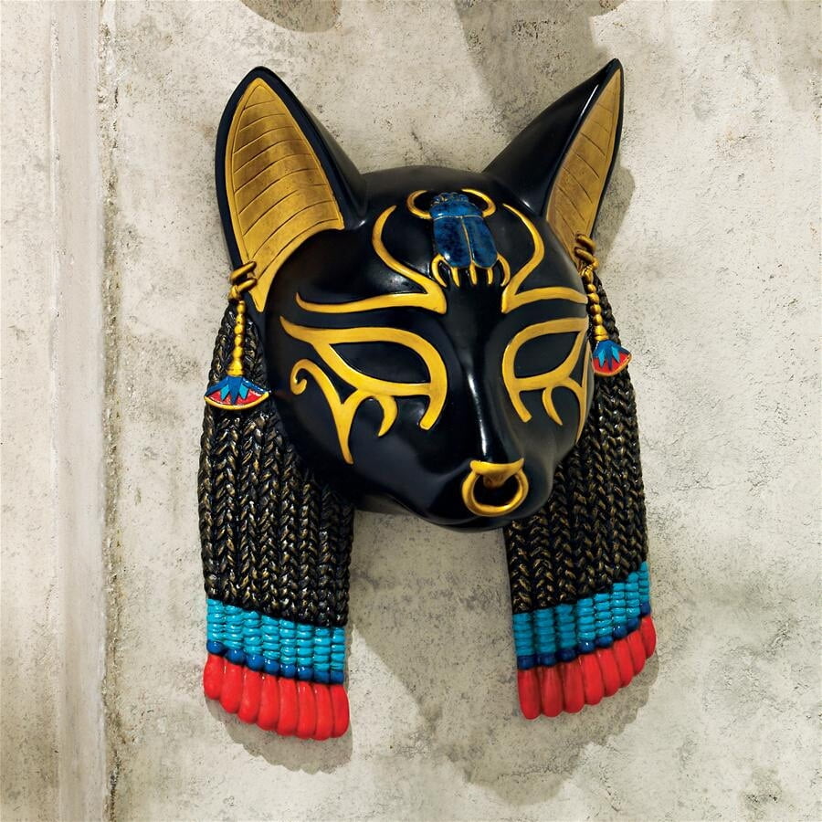 Design Toscano Mask of Ancient Egyptian God Bastet