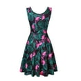 thumbnail image 2 of IROINNID A-Line Dress For Women Fashion Sleeveless Printed Skinny Dress Long Dress V-Neck Knee-Length Dress, 2 of 6