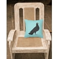 thumbnail image 2 of Budapest Highflyer Pigeon Animal Art Checkboard Design Fabric Decorative Pillow, 2 of 2