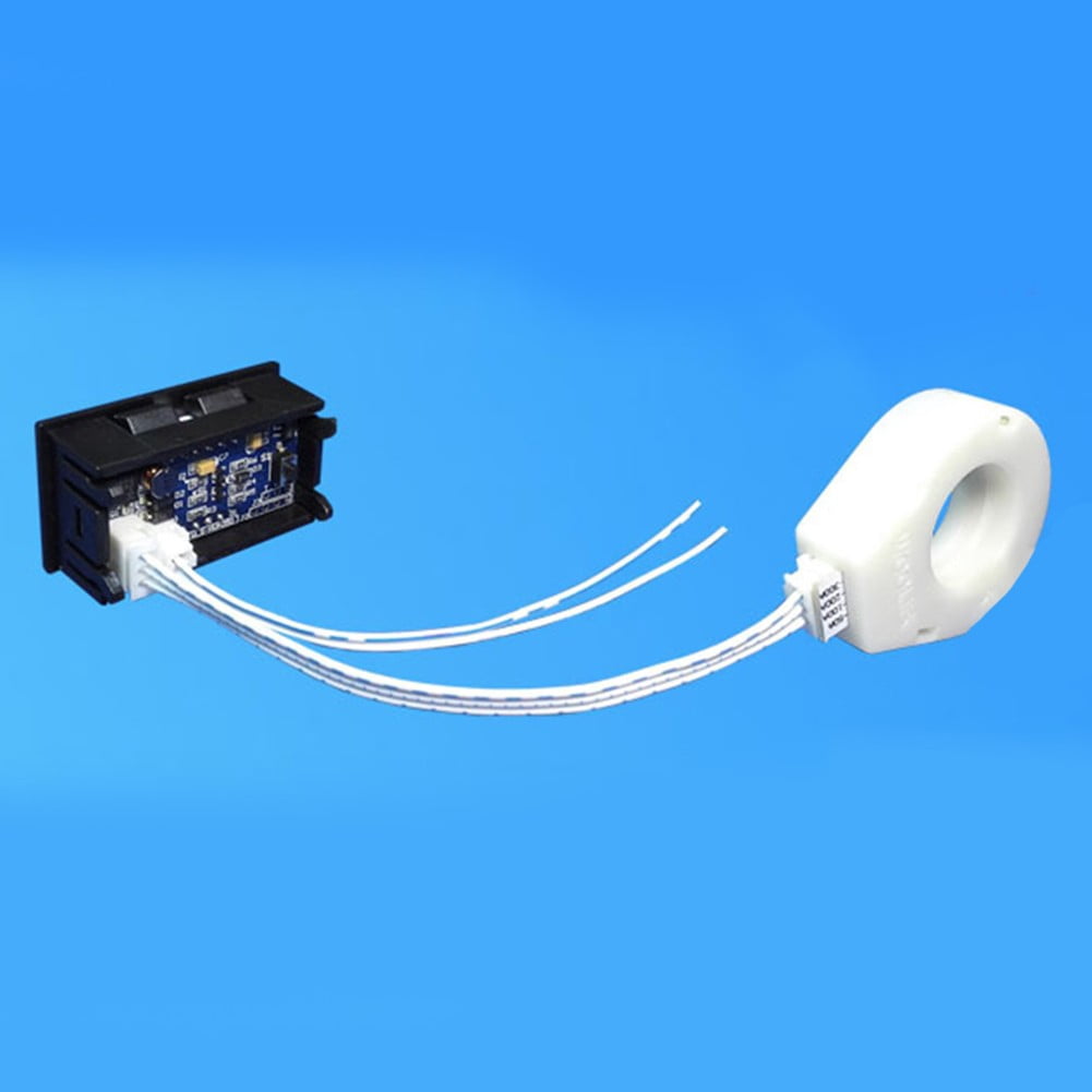 1Pc Waterproof Hall Voltmeter Ammeter Dual Digital Display Dc0-300V 50A-400A