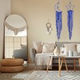 thumbnail image 4 of Uxcell 2 Pcs Atrapa Sueños de Estrella y Luna Hecho a Mano, Decoración para Habitaciones de Adolescentes para Mujeres, Abuelas, Amigos, Madres (Azul Profundo), 4 of 5