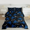 thumbnail image 2 of Feelyou Teens Blue Dirt Bike Queen Comforter Set, Motorcycle Extreme Sport Bedding Sets, Graffiti Watercolor Reversible Bedding Comforter Set, Ultra Soft Home Decor, 3-Piece, 2 of 8