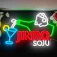 thumbnail image 2 of Letrero de neón Jinro Soju para decoración de pared LED regulable, 2 of 7