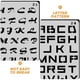 thumbnail image 3 of GOOHOCHY 20 hojas de plantillas de letras para pintar sobre madera, reutilizables, para manualidades, de plástico (A6), 3 of 7