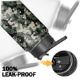 thumbnail image 5 of 18oz Insulated Water Bottle with Straw & Cleaning Brush, Wide Mouth Stainless Steel Flask, Camo Print, 5 of 5