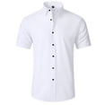 thumbnail image 1 of Zoeecloth Mens Short Sleeve Dress Shirts Male Lightweight Breathable Stretch Wrinkle-Resistant Button Down Shirts, 1 of 10