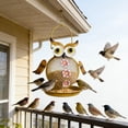 thumbnail image 6 of Bird Feeder Stand for Outdoors Bird Feeders Weather-Resistant Design, Multiple Perches for Wild Birds, Hanging Outdoor Garden Wild, Bird Feeders (Owl-Shaped), 6 of 8