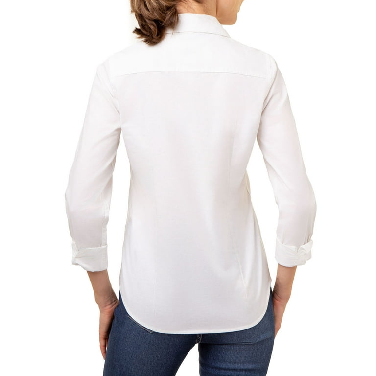 white oxford shirt walmart womens