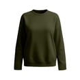 thumbnail image 5 of Sweatshirt for Women Zaewscy Plus Size Fashion Womens Solid Casual Round Neck 3/4 Sleeve Ladies Loose Top, 5 of 6