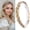 Buttered Toast, variant on DIGUAN Headband Synthetic Hair Plaited Headband Braid Braided With Teeth Hair Band Accessories for Women Girl Wide 0.6 Inch (Dirty Blonde)