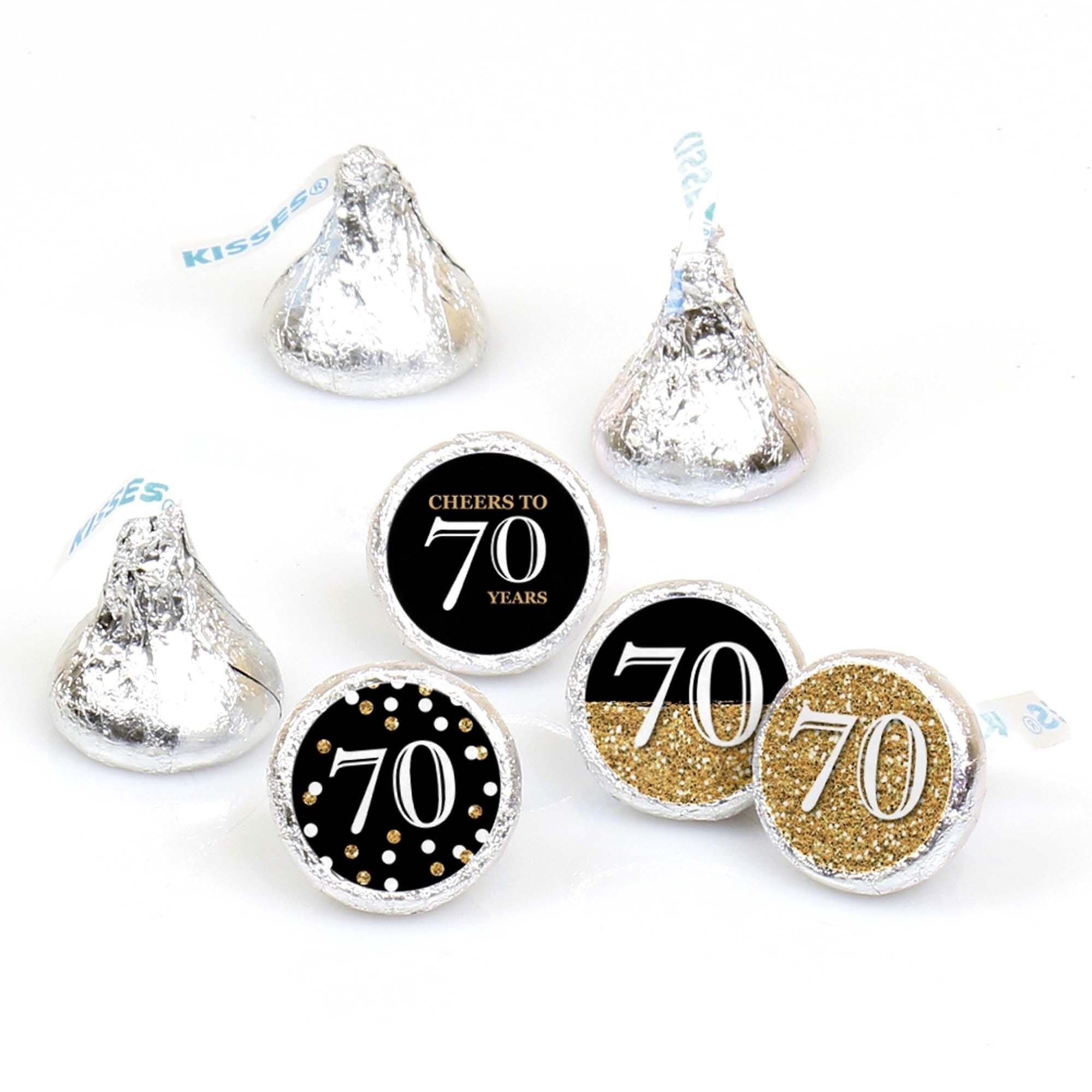216 70'S DISCO PARTY FAVORS HERSHEY KISS LABELS 