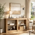 thumbnail image 2 of Fnova Farmhouse Console Table, 3-Tier Rustic Wooden Entryway Table, Multifunctional Sofa Table for Living Room, Hallway, Foyer, 2 of 16