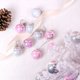 thumbnail image 5 of 16 bolas de Navidad de 6/8 cm, color rosa brillante y morado, para árbol de Navidad, decoración de fiesta, colgante de esferas de Navidad para Año Nuevo 2024, 5 of 5