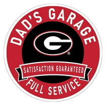Georgia Bulldogs 16" Dad's Garage Wood Sign
