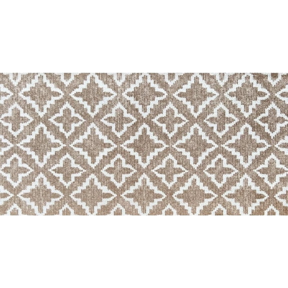 HomeRoots 526194 2 x 4 ft. Sand Moroccan Machine Tufted Rectangle Area Rug with UV Protection