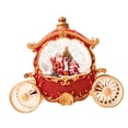 thumbnail image 5 of perfeclan Christmas Snow Globe Musical Globe Ornament Night Light Music Box Christmas Carriage Snow Globe for Wife Husband Daughter Son Red, 5 of 9