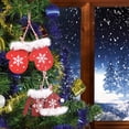 thumbnail image 3 of Gibobby Suministros de decoración navideña de 6 piezas, colgante de paquete de esquí de , ropa con raquetas de nieve, sombrero, trineo, adornos para árboles de Navidad(RD2), 3 of 4