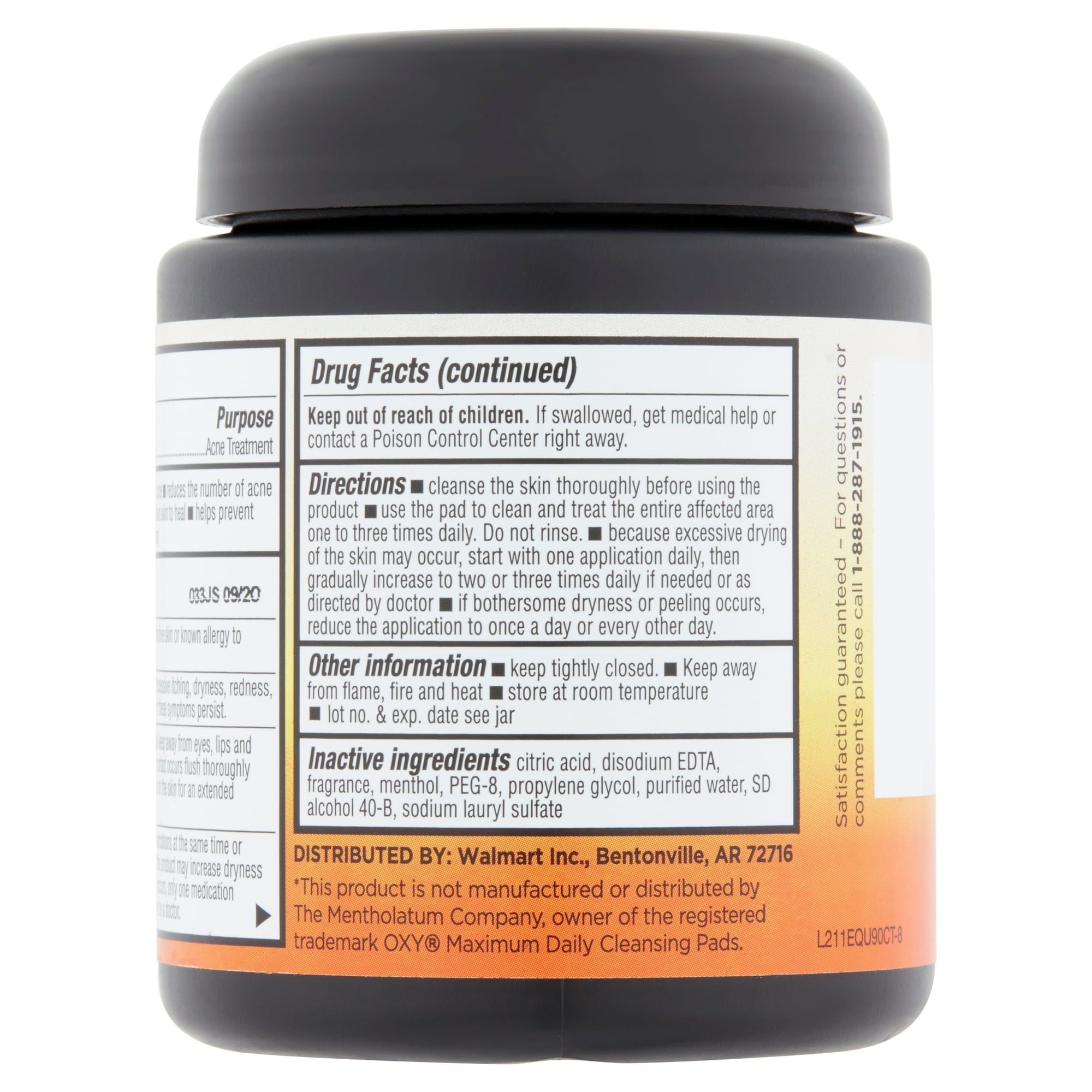 Equate Maximum Strength Cleansing Pads, 90 Count