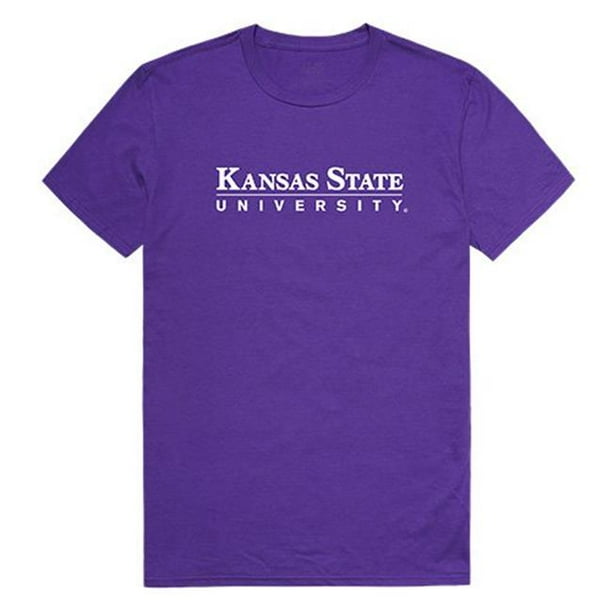 W Republic Vêtements 516-127-328-01 Kansas État Université Mens Institutionnel Tee&44; Violet - Petit