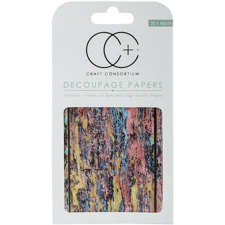 Textured Wood - Craft Consortium Decoupage Papers 13.75