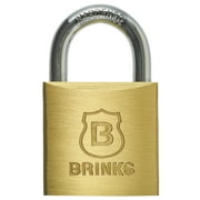 Brinks Solid Brass 30mm Keyed Padlock with 5/8in Shackle