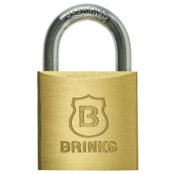 Brinks Solid Brass Padlock, 30mm Body with 5/8 inch Shackle
