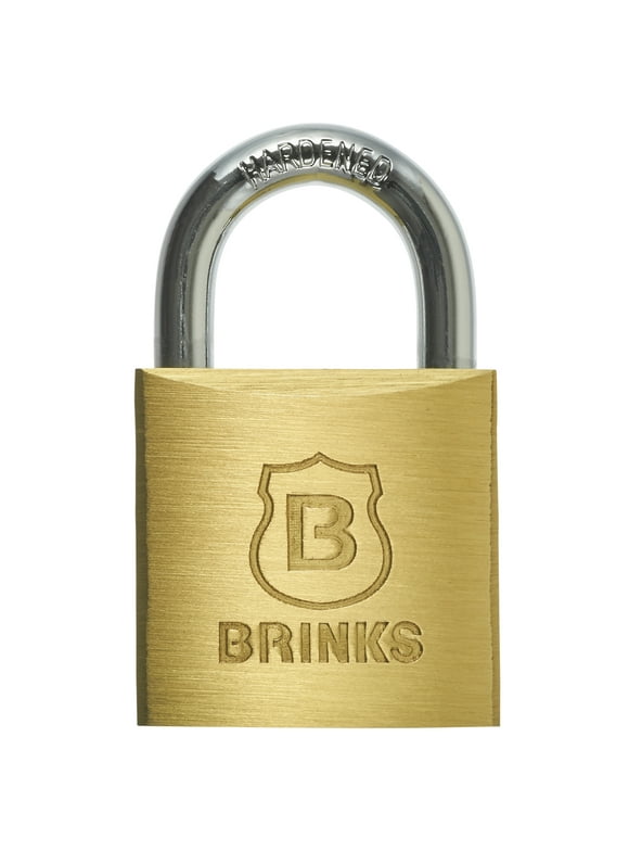 Brinks Solid Brass 30mm Keyed Padlock with 5/8in Shackle