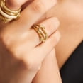 thumbnail image 3 of Anillos apilables Dreamy Bubble Elegant Pave para mujer, 3 of 7