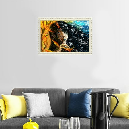 12 16 Full Drill Diy 5d Diamond Painting Canvas Wall Art Modern Unframed Abstract Maiden Canvas Painting Picture Decorative Home Wall Decor Walmart Canada