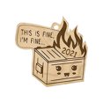 thumbnail image 2 of basurero fuego adorno navideño árbol de Navidad colgantes de madera Wmkox8yii fhajkh4663, 2 of 4