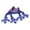 Purple, variant on 3D Printed Flexible Frog Decorative Refrigerator Magnet Interesting Animal Magnetic Sculpture for Home Kitchen Office Decor, Pink