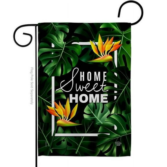 Ornament Collection G192539-BO 13 x 18.5 in. Paradise Home Sweet Life Double-Sided Decorative Vertical Garden Flags - House Decoration Banner Yard Gift